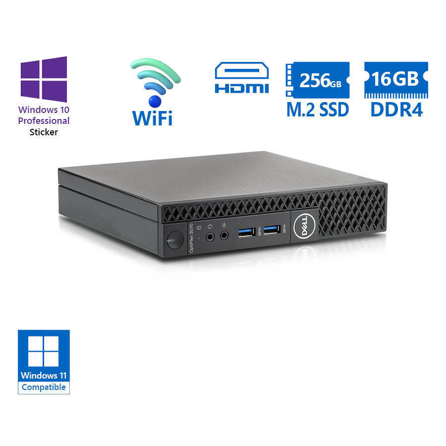 Dell OptiPlex 3070 Micro Refurbished Grade A (i5-9500T/256GB)