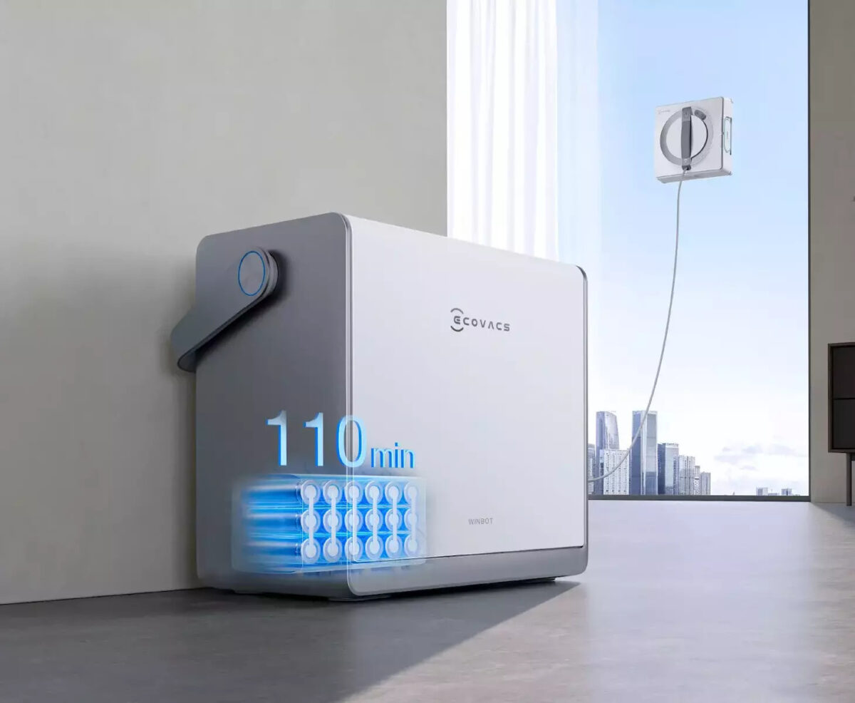 Ecovacs Winbot W2 Pro Omni Καθαριστής Τζαμιών Ρομπότ Μπαταρίας Λευκός - Image 4