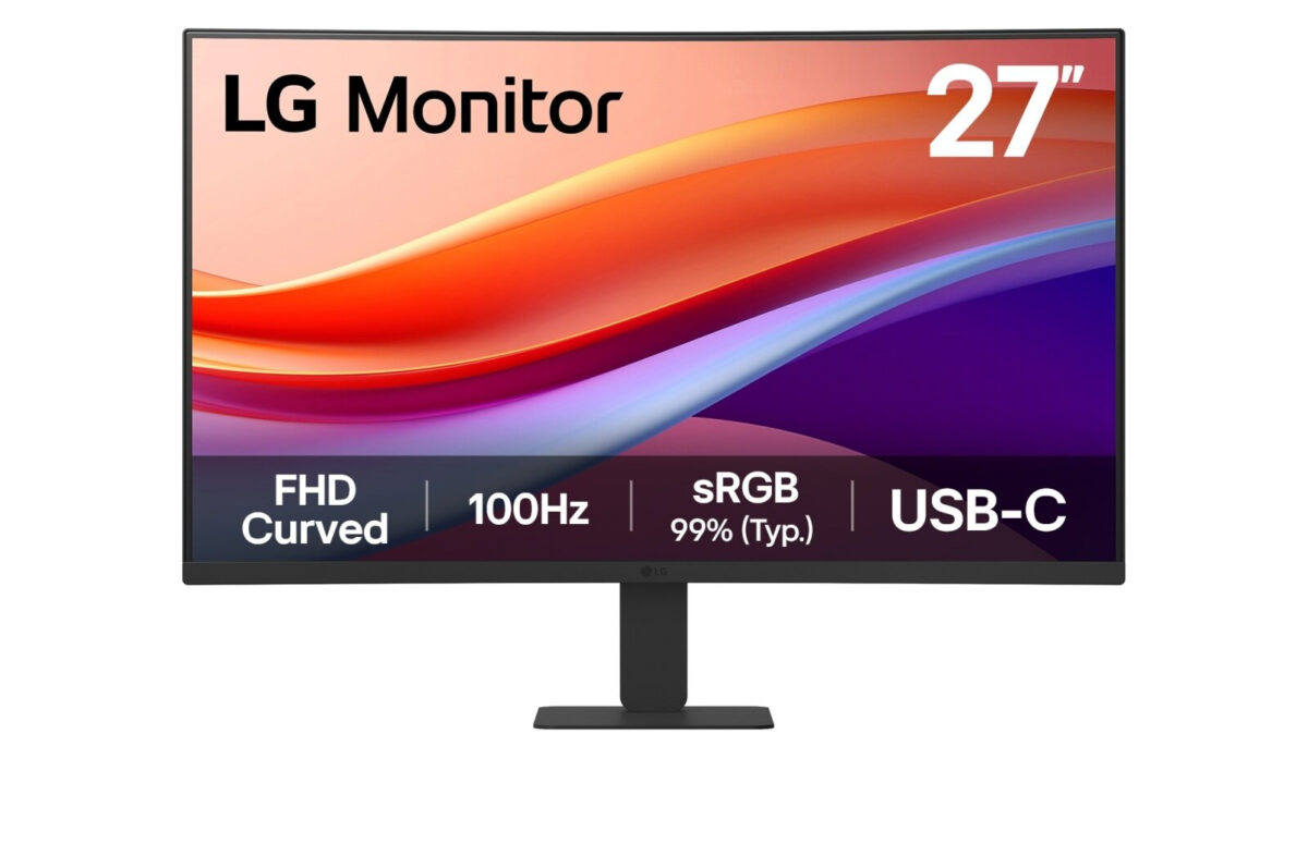 LG 24U421A-B VA HDR Curved FHD 1920x1080 - Image 1