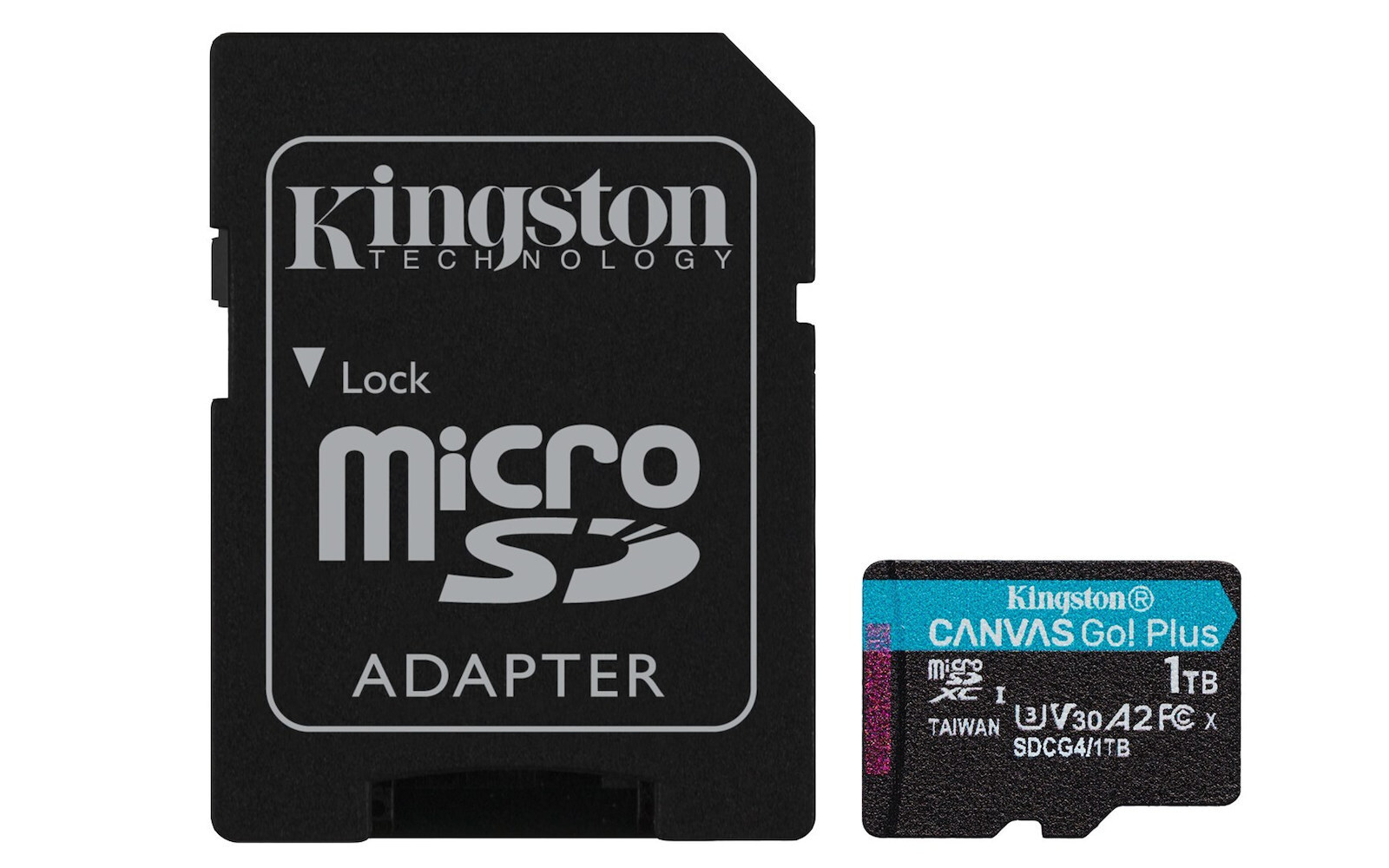 Kingston Canvas Go Plus microSDXC 1.0TB Class 10 U3 V30 A2 με αντάπτορα - Image 1