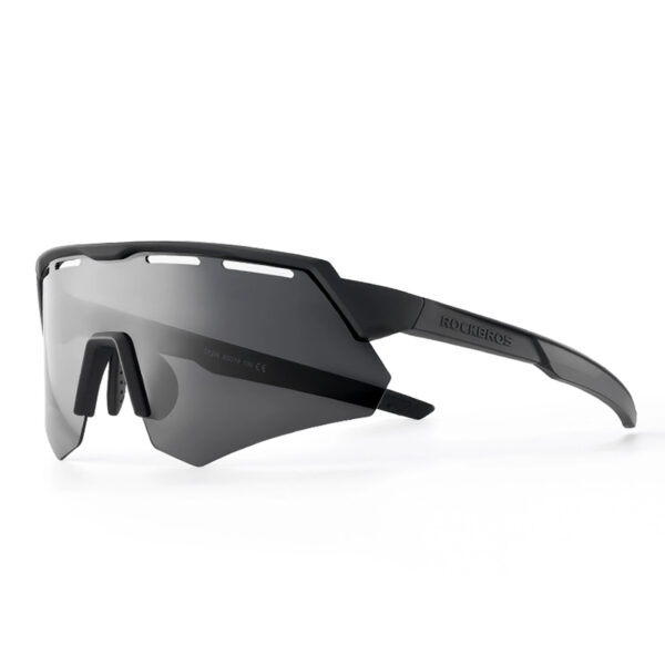 Rockbros Γυαλιά Ποδηλασίας με Γκρι Σκελετό και Polarized / Διάφανους Φακούς