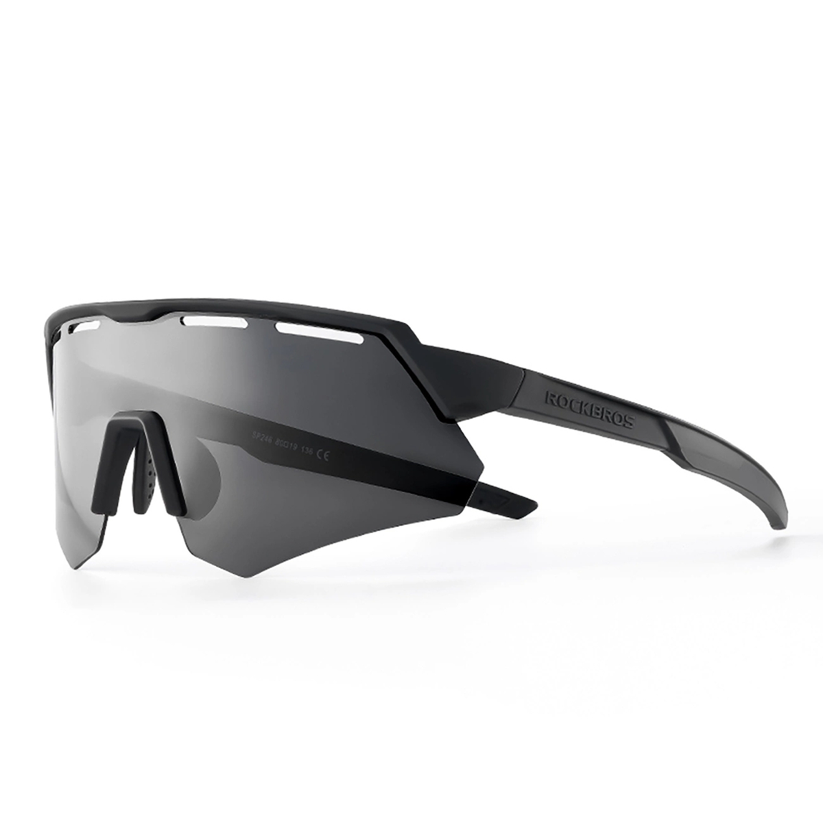 Rockbros Γυαλιά Ποδηλασίας με Γκρι Σκελετό και Polarized / Διάφανους Φακούς - Image 1