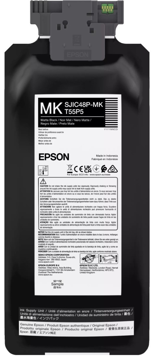 20250507120554_epson_sjic48p_mk_gnisio_melani_ektypoti_inkjet_matte_mayro_c13t55p540 Epson SJIC48P-MK Γνήσιο Μελάνι Εκτυπωτή InkJet Matte Μαύρο (C13T55P540) - Image 1