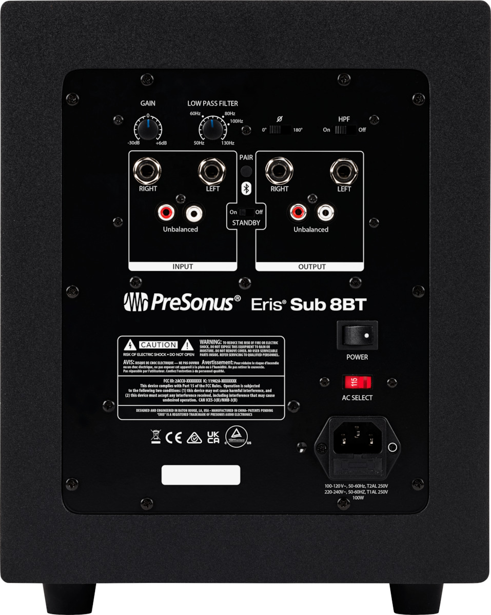 20250512093939_ed678804 Presonus Eris Sub8 APA2023-00947 Αυτοενισχυόμενο Subwoofer με Ηχείο 8" 50W Μαύρο - Image 2