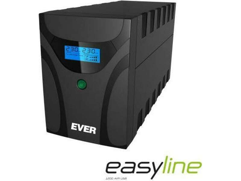 Ever Power Systems Easyline 1200 AVR USB UPS Line-Interactive 1200VA 600W