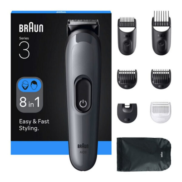 Braun Series 3 Κουρευτική Μηχανή Γκρι AIO3540