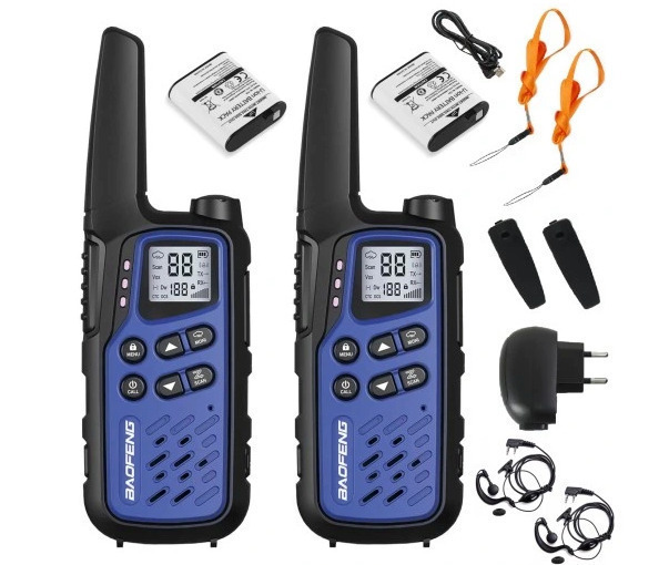 Baofeng Bf-t25e Ασύρματος Πομποδέκτης PMR 0.5W με Μονόχρωμη Οθόνη Dark Blue