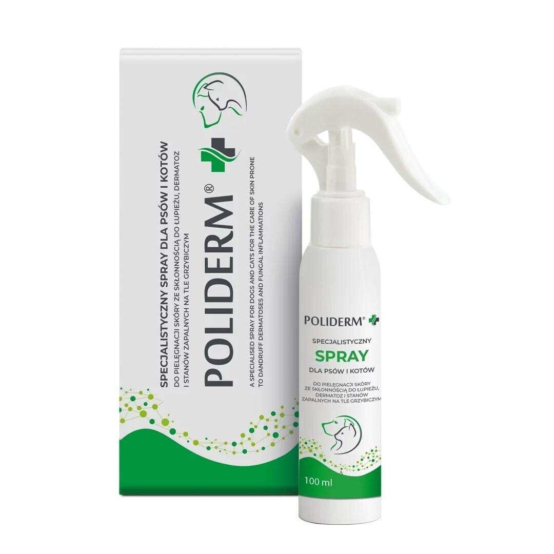 20250515170721_jm_sante_poliderm_care_spray_dandruff_prone_inflamed_dermatosis_affected_skin_dogs_cats_100_ml Jm Sante Poliderm Care Spray Dandruff-prone Inflamed Dermatosis-affected Skin Dogs Cats – 100 Ml - Image 1