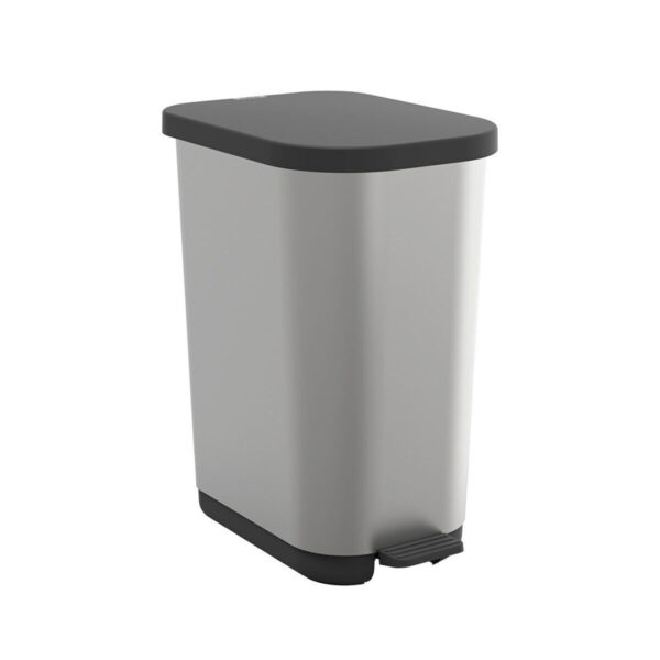 Rotho Babydesign Κάδος Απορριμμάτων Μεταλλικός Ασημί 35lt