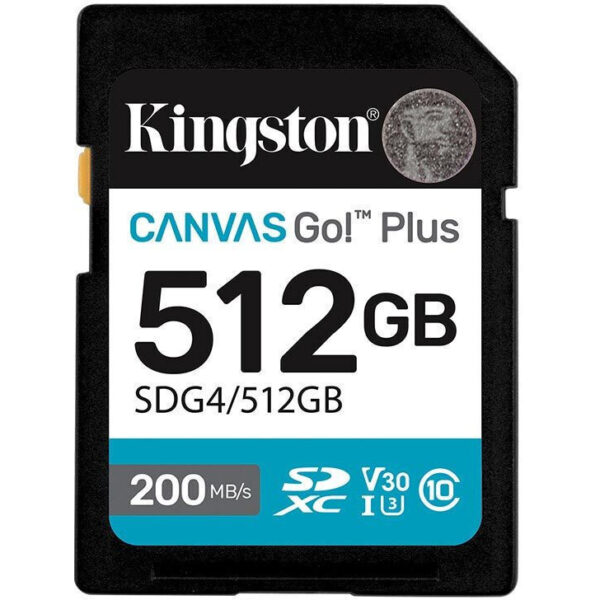 Kingston Canvas Go Plus SDXC Class 10 U3 V30 UHS-I