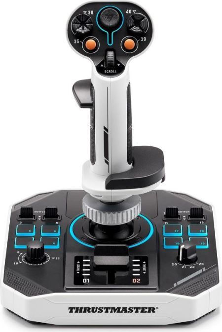 20250527112757_thrustmaster_sol_r_1_flightstick_pc_black_white_2960920 Thrustmaster Sol-r 1 Flightstick Pc Black White 2960920 - Image 1