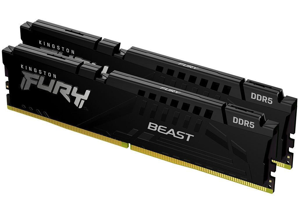 Kingston FURY Beast DDR5 128GB RAM με 2x64GB Modules και Ταχύτητα 5600 για Desktop KF556C40BBK2-128