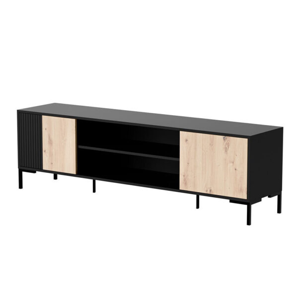 Ξύλινο Merci Μαύρο 180x40x53.5εκ. 400011