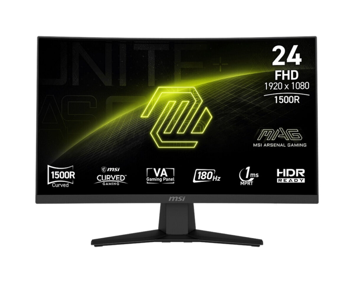 MSI MAG 244C 23.6" VA Curved FHD 1920x1080 - Image 1