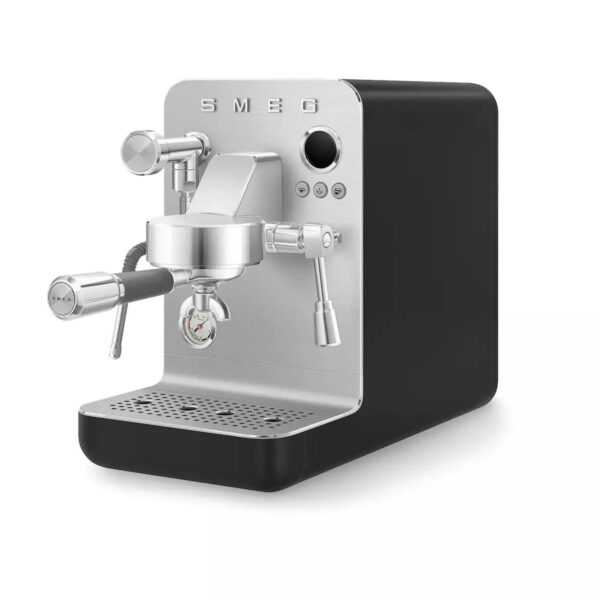 Smeg Αυτόματη για Αλεσμένο Καφέ Μαύρη EMC02BLMEU