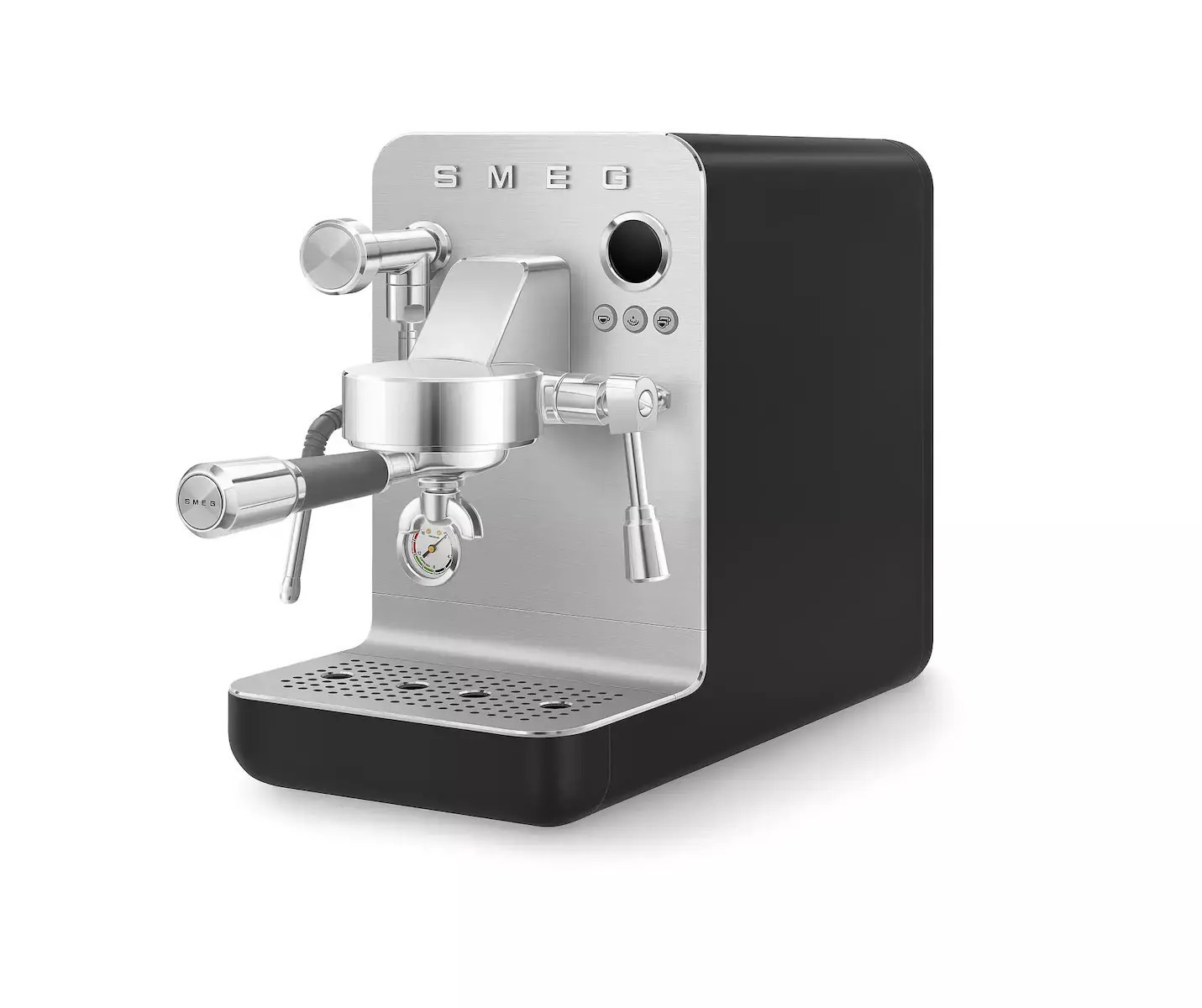 20250530154114_smeg_emc02blmeu_aytomati_michani_espresso_1650w_piesis_15bar_mayri Smeg Αυτόματη για Αλεσμένο Καφέ Μαύρη EMC02BLMEU - Image 1