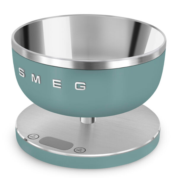 Smeg Ψηφιακή Ζυγαριά Κουζίνας με Κάδο Πράσινη