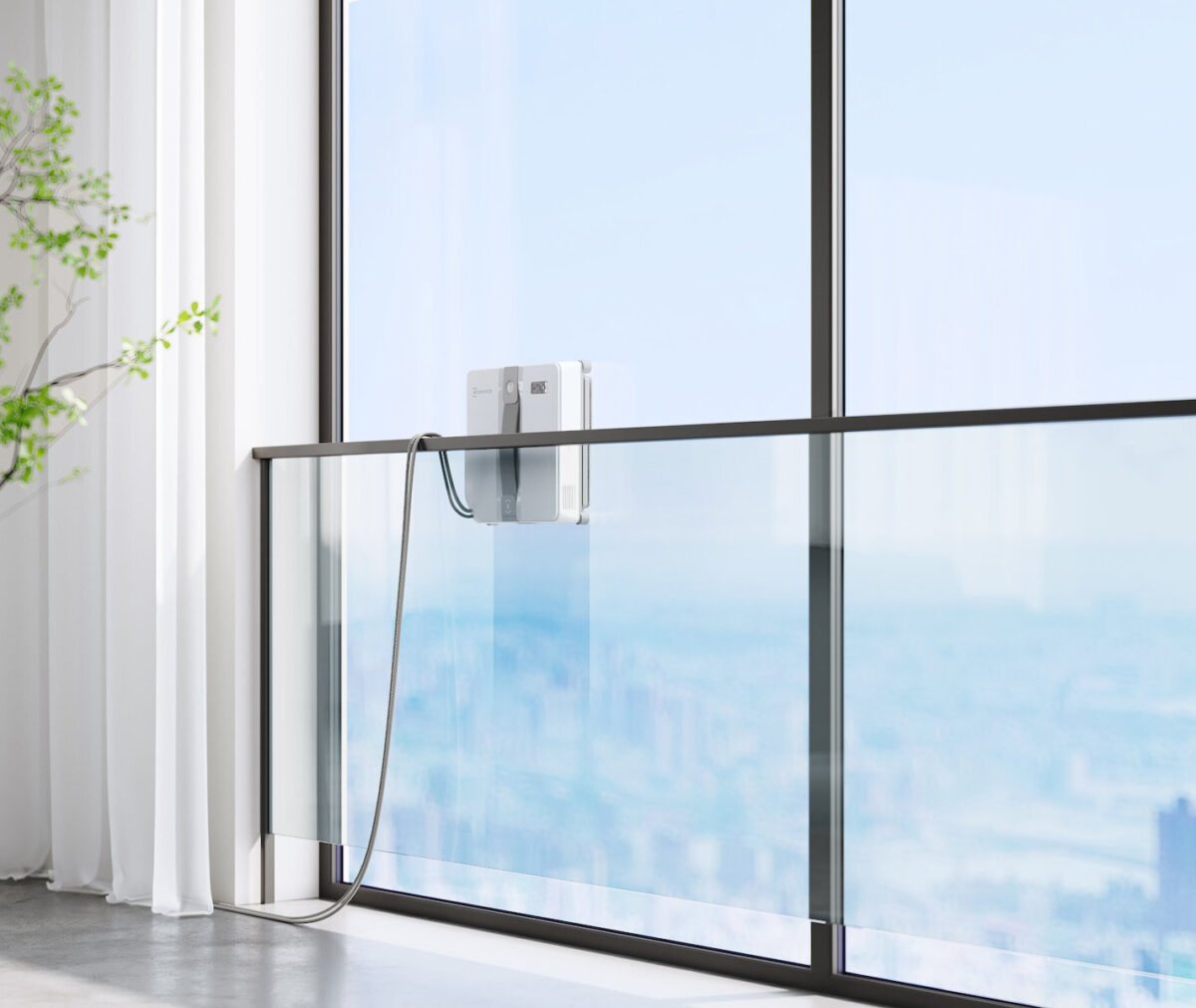 Ecovacs Winbot Mini Window Cleaning Robot 3200pa Win-slam 3.0 Technology 9-step Protection System During Use White-grey - Image 3