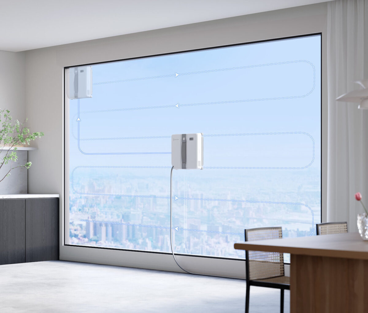 Ecovacs Winbot Mini Window Cleaning Robot 3200pa Win-slam 3.0 Technology 9-step Protection System During Use White-grey - Image 8