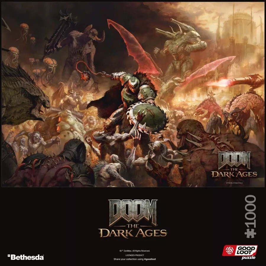 20250603152845_06becbb8 Puzzle Good Loot Gaming Doom Dark Ages Slayer's Rage 1000 Pc S - Image 2
