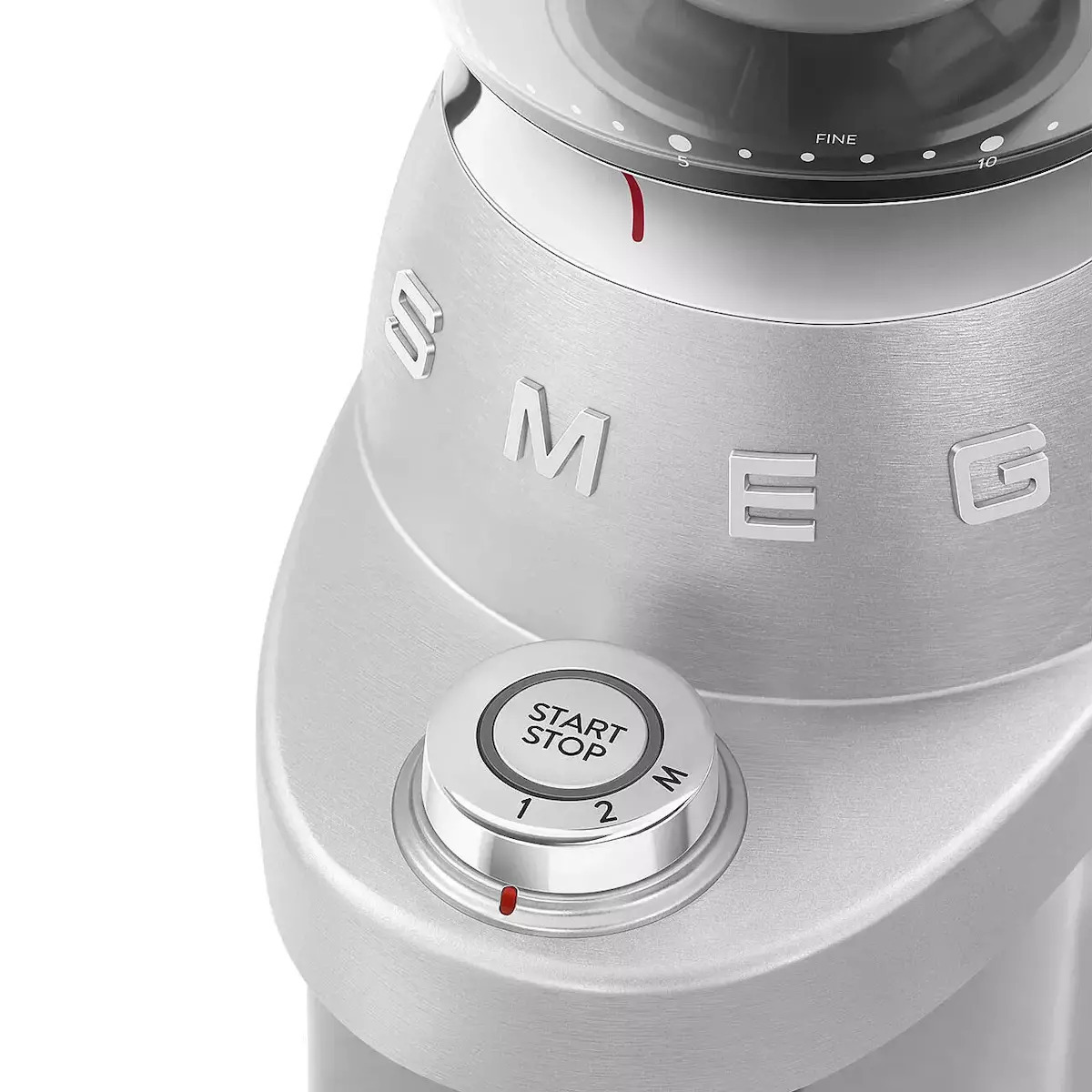 20250606123348_8b291108 Smeg Ηλεκτρικός Μύλος Καφέ 150W με Χωρητικότητα 350gr και 30 Επίπεδα Άλεσης Ασημί - Image 6
