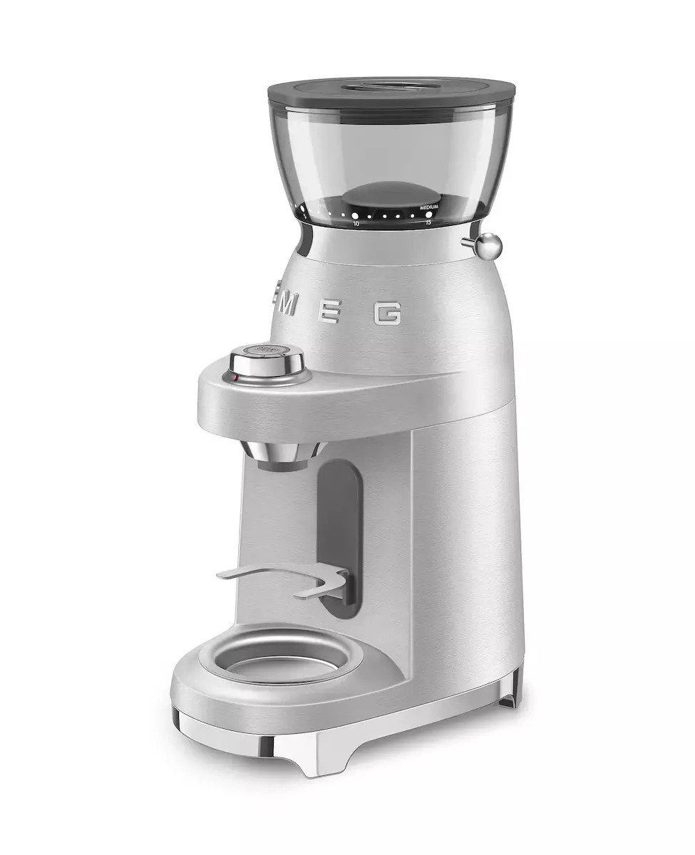 20250606123348_d0b1788d Smeg Ηλεκτρικός Μύλος Καφέ 150W με Χωρητικότητα 350gr και 30 Επίπεδα Άλεσης Ασημί - Image 11