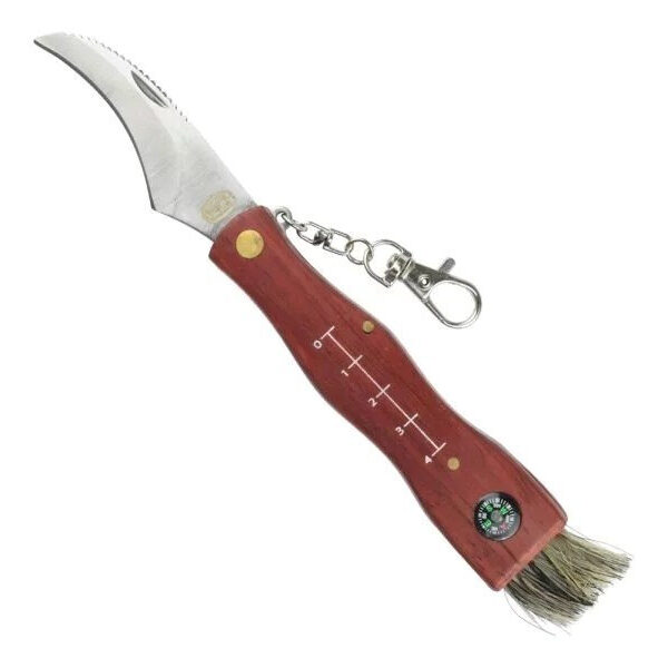 Sck Mushrooms Cc-gc105 Mushroom Forager's Knife Compass Brown