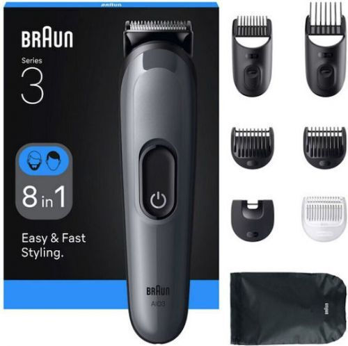 20250610130241_e3e4b23d Braun Series 3 Κουρευτική Μηχανή Γκρι AIO3540 - Image 2