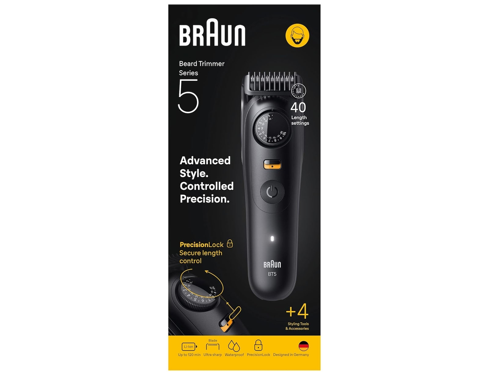 20250610130242_2d170592 Braun Κουρευτική Μηχανή Μαύρη BT5520 - Image 2