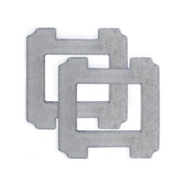 Set 2 Ecovacs Microfiber Cleaning Pads Compatible Winbot Mini Gray