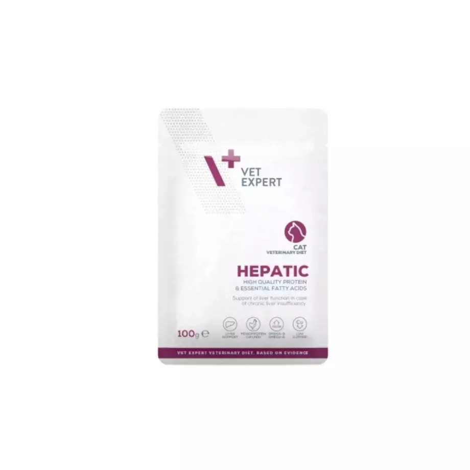 VetExpert Υγρή Τροφή για Γάτες σε Φακελάκι με Κοτόπουλο, Συκώτι, Κρέας, Ρύζι, Αρνί και Σολομό 100gr