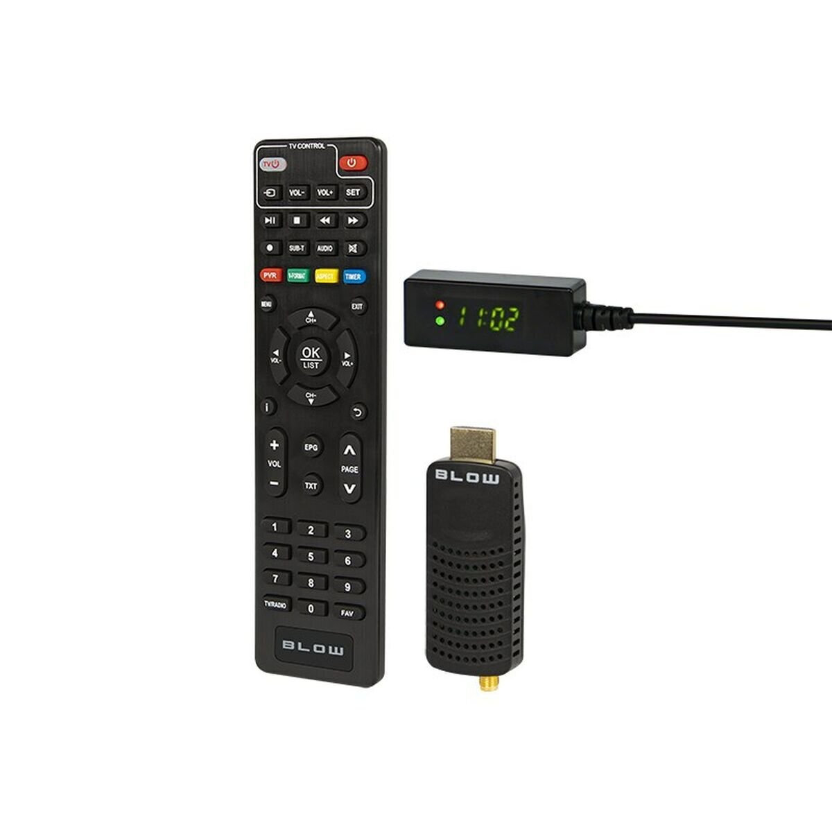 Blow 7000FHD Mini Ψηφιακός Δέκτης Mpeg-4 Full HD (1080p) με Λειτουργία PVR (Εγγραφή σε USB) Σύνδεσεις HDMI / USB