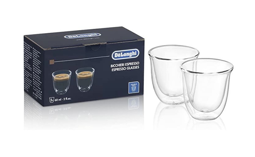 20250619163733_45bb20bc De'Longhi Σετ Φλιτζάνια Espresso Γυάλινα Διάφανα 60ml 2τμχ - Image 2