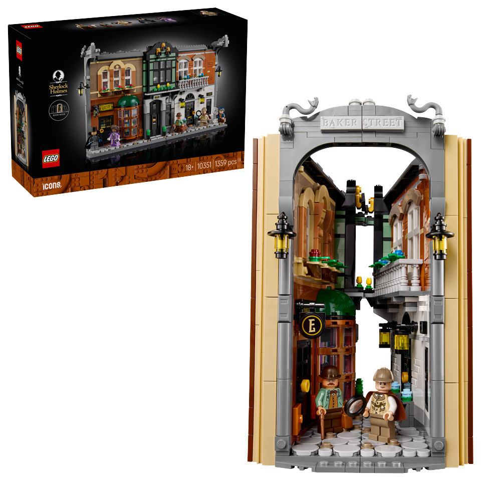 20250620110912_lego_icons_sherlock_holmes_book_nook_gia_18_eton_1359tmch_10351 Lego Icons Sherlock Holmes: Book Nook για 18+ Ετών 1359τμχ - Image 1
