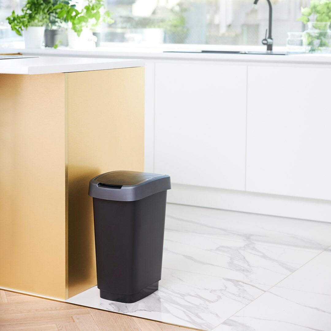 20250623170355_32dcbc9f Rotho Babydesign Twist Κάδος Απορριμμάτων Πλαστικός Γκρι 25lt - Image 4