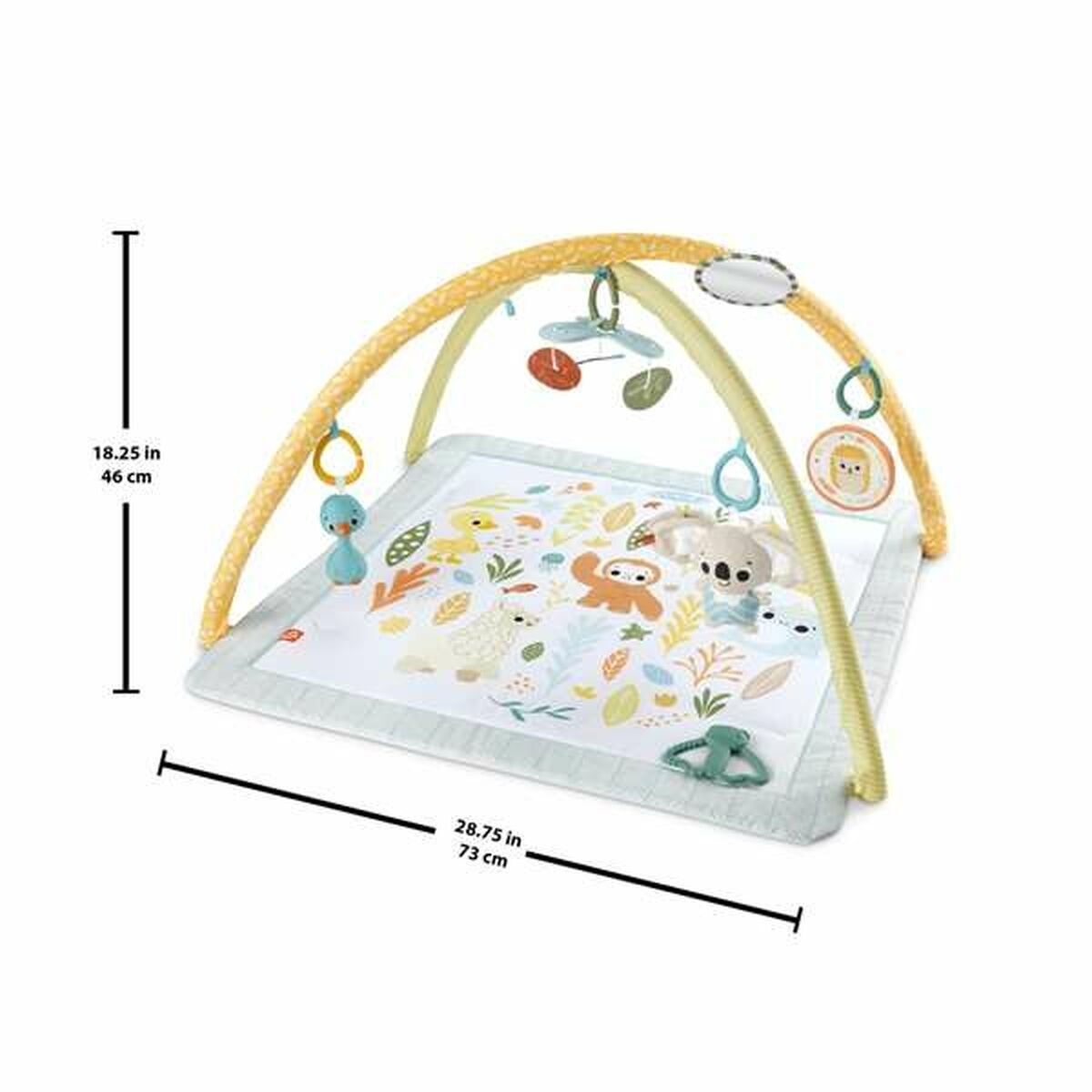 20250624121110_7b347882 Fisher Price Γυμναστήριο Δραστηριοτήτων Πολύχρωμο για Νεογέννητα (MxΠ) 57x41cm - Image 5