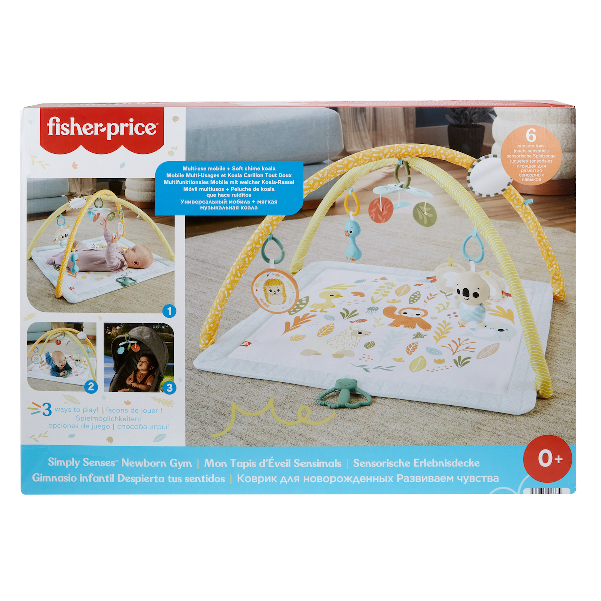 20250624121111_bbaad161 Fisher Price Γυμναστήριο Δραστηριοτήτων Πολύχρωμο για Νεογέννητα (MxΠ) 57x41cm - Image 3