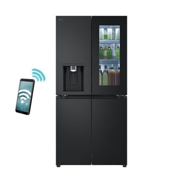 LG Ντουλάπα 508lt Total NoFrost Γκρι GMG860EPBE