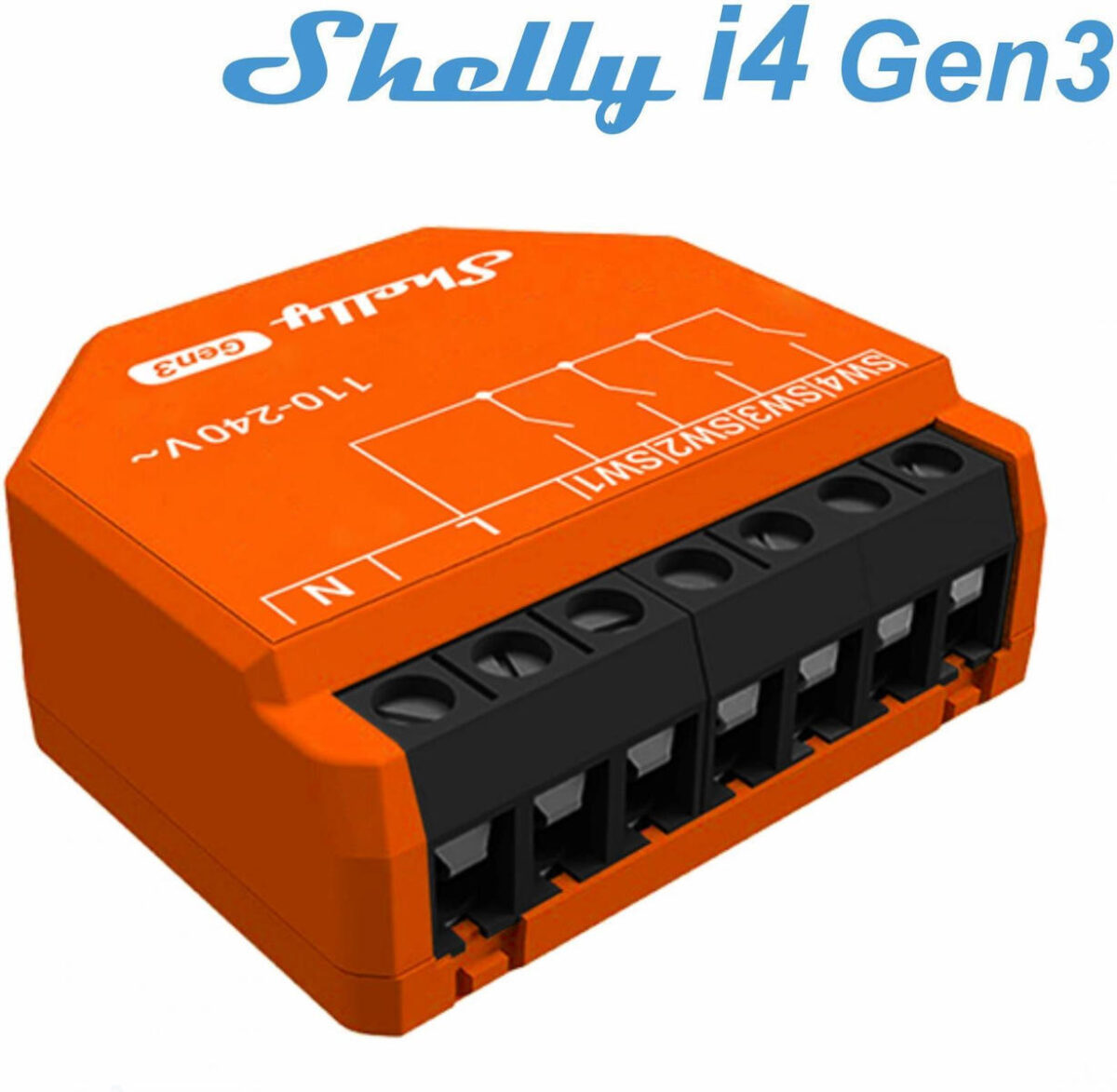 Shelly I4 Gen 3 Ενδιάμεσος Διακόπτης - Image 1