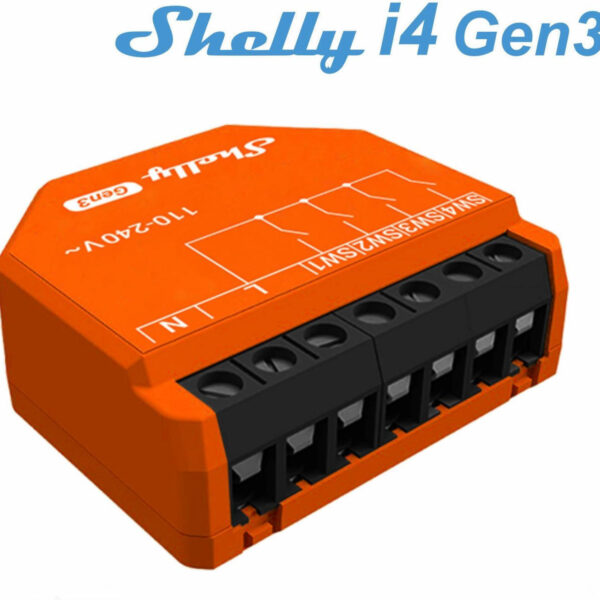 Shelly I4 Gen 3 Ενδιάμεσος Διακόπτης