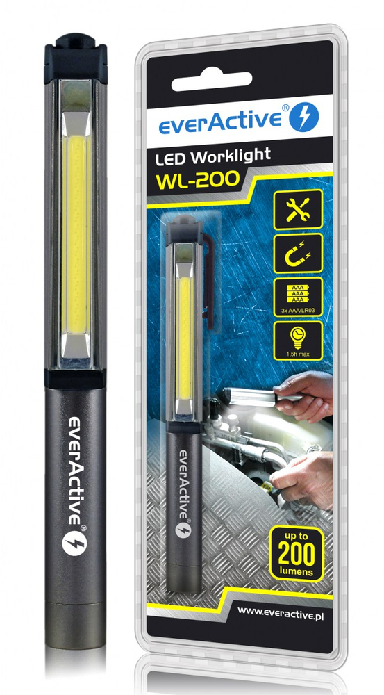 20250630111649_everactive_fakos_synergeiou_mpatarias_led_me_foteinotita_eos_200lm_wl200 everActive WL200 Φακός Συνεργείου Μπαταρίας LED - Image 1