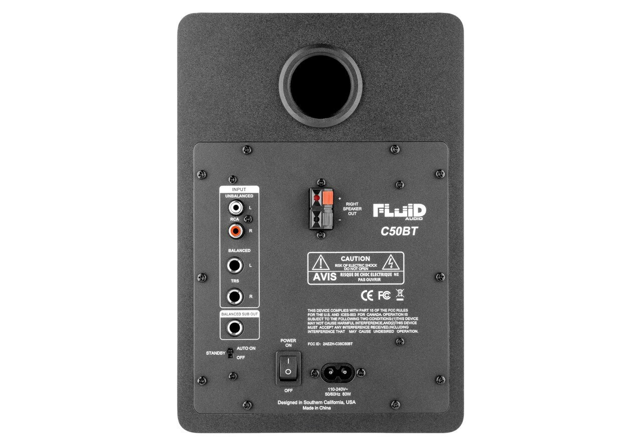 20250701153809_5006136c Fluid Audio C50BT C50BT Αυτοενισχυόμενα Ηχεία Studio Monitor 2 Δρόμων με Bluetooth 42W (Ζεύγος) Μαύρο - Image 5