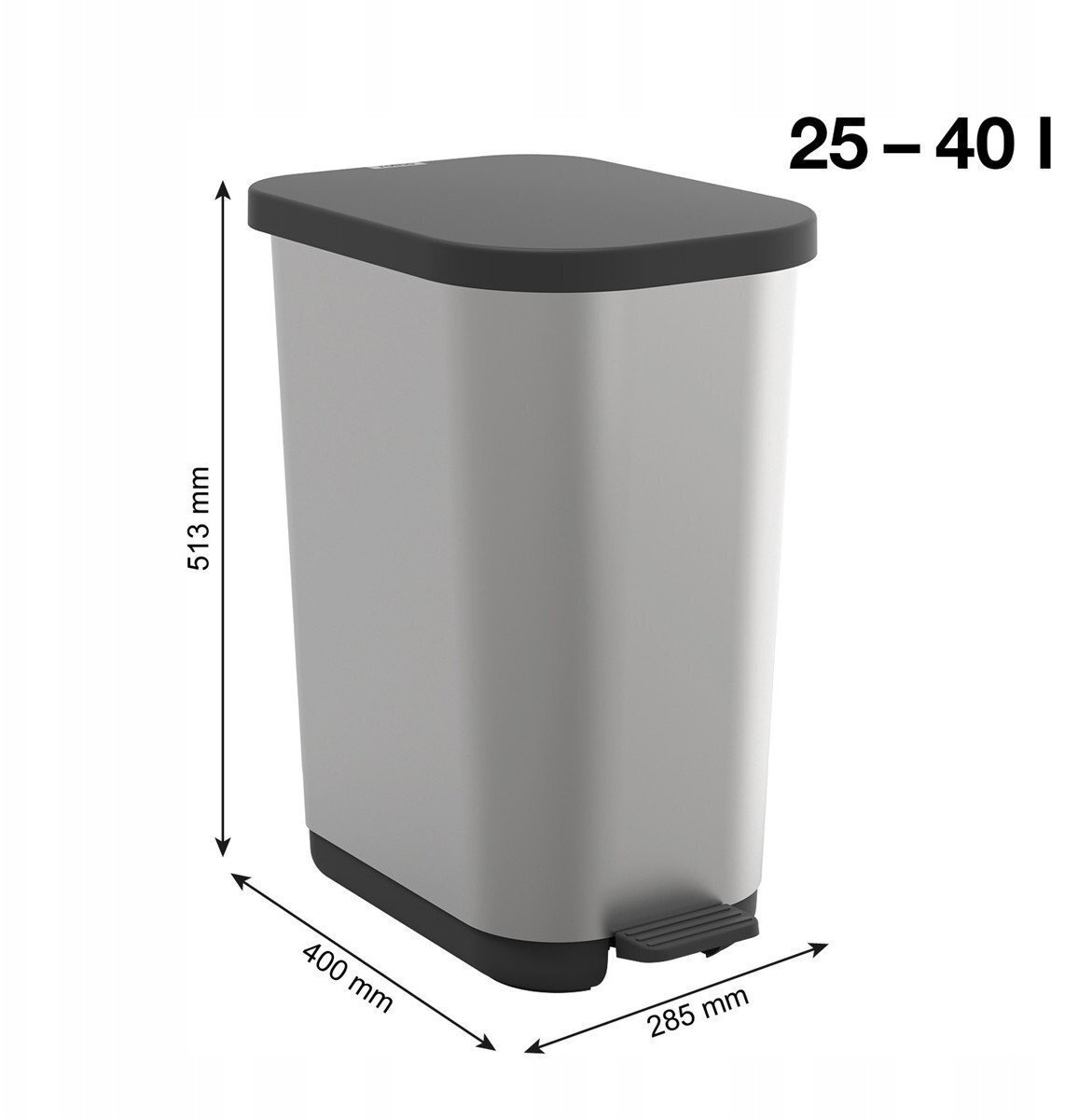 20250702092001_3a3f2dbd Rotho Babydesign Κάδος Απορριμμάτων Πλαστικός με Πεντάλ Λευκός 35lt - Image 7