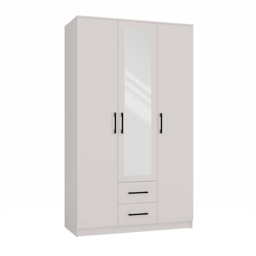 20250702104118_4edd1f3d Τρίφυλλη Romana 120 με Καθρέπτη 120x52x205cm Λευκή - Image 2