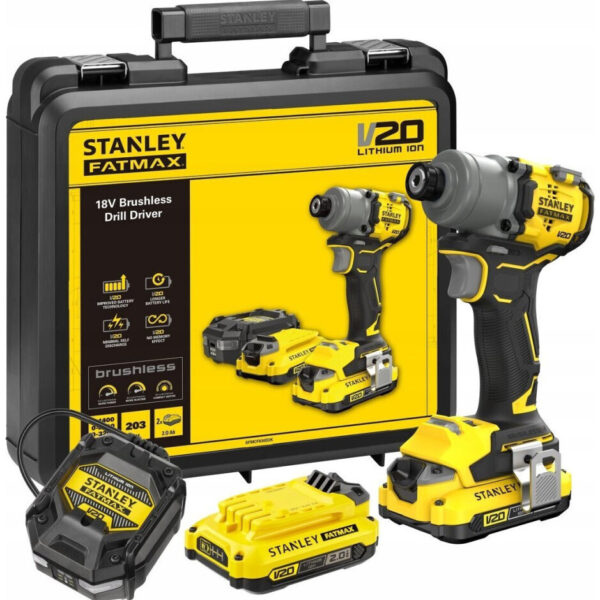 Stanley SFMCF830D2K Μπουλονόκλειδο 18V 2x2Ah 1/4"