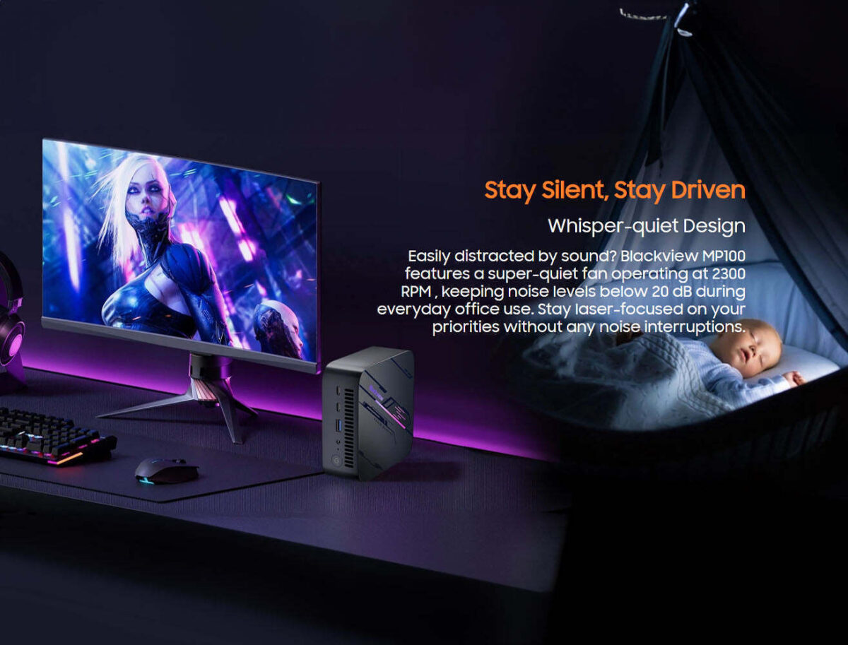 BlackView MP100 (Ryzen 7 5825U/ DDR4/1TB SSD/W11 Pro) - Image 9