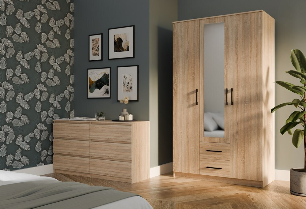 20250711111826_44d4ab41 Δίφυλλη Romana 120 Son L με Καθρέπτη 120x52x205cm Oak - Image 6