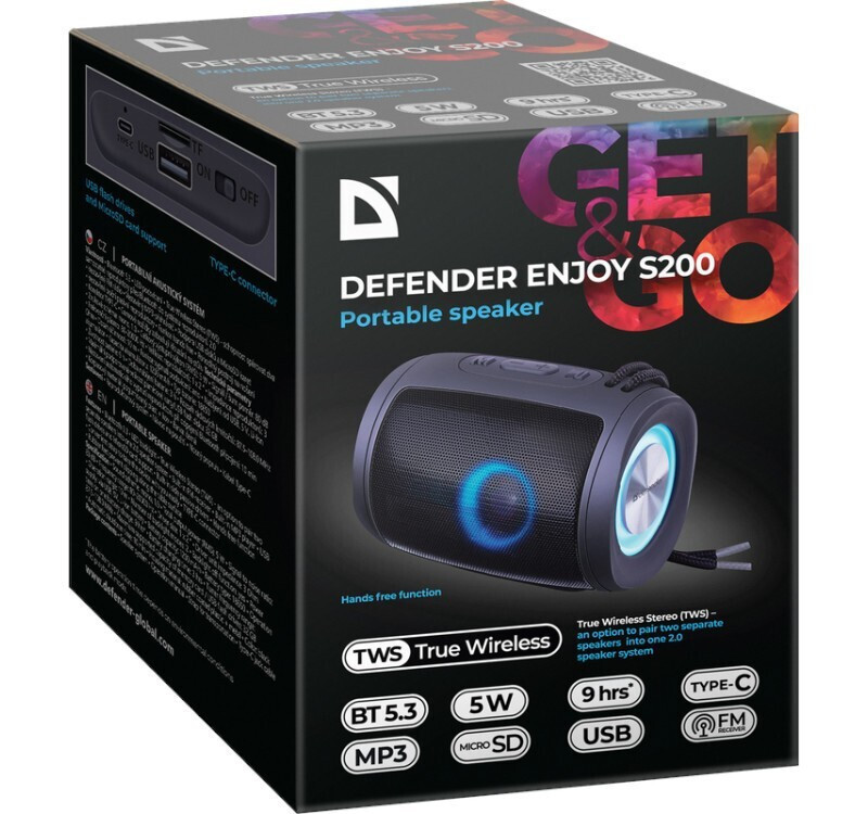20250714170521_d02d46b4 Defender Enjoy S200 Bluetooth 5W έως 4 ώρες Μαύρο - Image 5