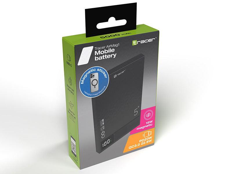 20250716095811_7d00c696 Tracer AirMag1 5000mAh 22.5W Μαύρο - Image 3