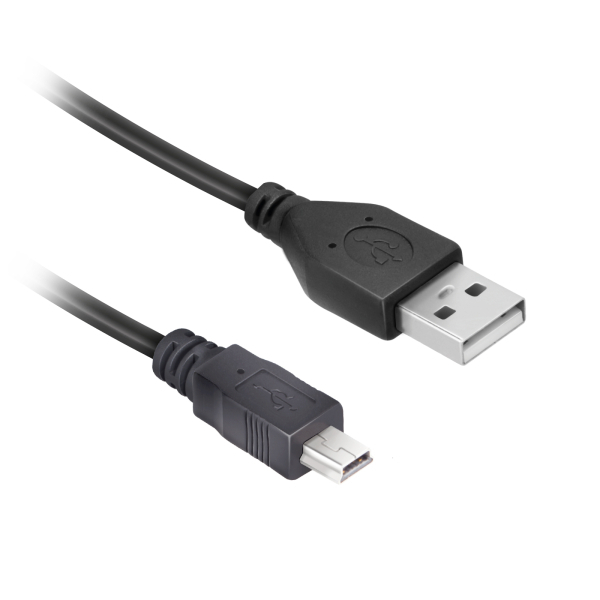 SBS USB 2.0 Cable USB-A male - mini USB-A male Μαύρο 3m